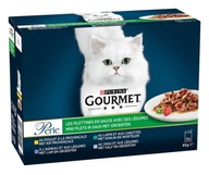 Purina Gourmet Mokré krmivo pre mačky, mix príchutí, 12x85g