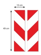 NÁLEPKY REFLEXNÉ PÁSKY LAMINOVANÉ 13X49 CM