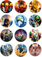 Lego Ninjago Muffin oblátka s cukrovou potlačou