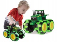 žiariace pneumatiky TOMY JOHN DEERE MONSTER TRACTOR