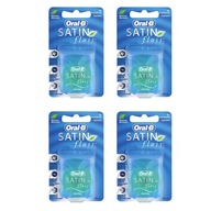 4 x ÚSTNA B DENTAL Flosser SATIN FLOSS MINT 25m