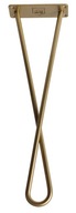 Kovová stolová noha, doska, 40 cm, Gold Loft