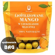 Mrazom sušené mango v mliečnej čokoláde 100g