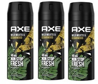 Axe Wild Mojito aerosólový deodorant 3 x 150 ml