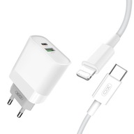 XO NABÍJAČKA USB ZÁSTRČKA USB-C 18W BLESKOVÝ KÁBEL