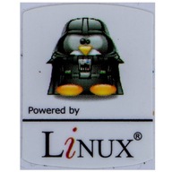 Nálepka Powered by Linux 19 x 24 mm