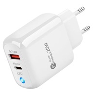 RÝCHLA SIEŤOVÁ NABÍJAČKA 20W USB C pre TELEFÓN