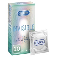 Tenké kondómy DUREX INVISIBLE Close FIT