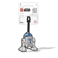 LEGO Star Wars R2D2 štítok na batožinu, flexibilný na batoh a kufor