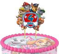 Narodeninový topper na PAW PATROL CAKE + meno + vek