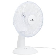 STOLNÝ VENTILÁTOR 3 RYCHL. 30CM 40W BIELY