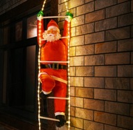 SANTA NA REBRÍKU LED DEKORÁCIA 60cm 40LED