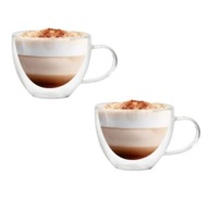 Termálne poháre s dvojitou stenou 280ml 2 ks šálka na kávu cappuccino