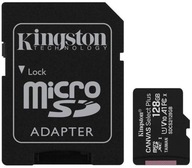 128GB microSD karta Kingston Canvas CL10 + ADAPTÉR