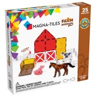 Magna Tiles Magnetické bloky pre deti Farmárske zvieratá 25 prvkov