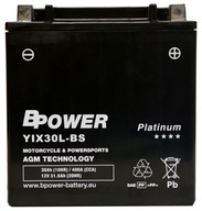 BPower Platinum AGM YIX30L-BS 12V 30Ah 400A