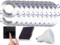 Set Halogen LED 20x objímka + vypínač + žiarovky