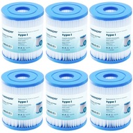 6 Wessper filter bazénového čerpadla pre bazén jacuzzi, náhradný Bestway 58093