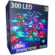 VIANOČNÉ LAMPY 300 LED VONKAJŠIE PEVNÉ+BLESK M