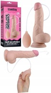 UMELÝ PENIS S ejakuláciou + pumpa SEX GADGET 18cm