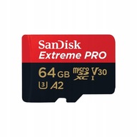 Micro SD karta 64GB SanDisk Extreme PRO 200/90MB