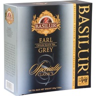 Čierny expresný čaj BASILUR Čaj EARL GREY Chay Chai чай 100 ks 200g