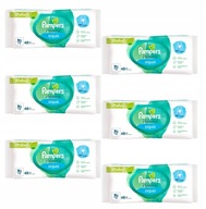 PAMPERS HARMONIE AQUA 99% VODA VLHČENÉ Utierky PRE BOJČATÁ 48 KS