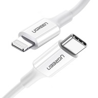 UZELENÝ KÁBEL USB-C DO LIGHTNING MFI 1M 3A 18W PRE IPHONE