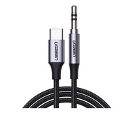 UGREEN USB C audio kábel - mini jack 3,5 mm opletený, 1 meter