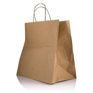 ECO cateringová taška hnedá 310x170x340, 100 ks