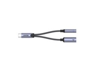 USB Type-C -> mini jack a Type-C Unitek adaptér