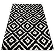 Mäkký koberec sivý marocký ďatelina 200x290