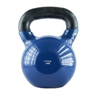 KNV24 MODRÁ LIATINA KETTLEBELL VINYLOVÝ POKRYT HMS