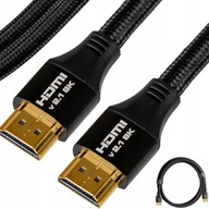 Kábel HDMI 2.1 8K 240Hz ULTRA VYSOKORYCHLOSTNÝ KÁBEL 48Gbps eARC FHD 1,5m