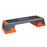 AEROBIC STEP BLACK AND ORANGE FITNESS STEPPER HMS