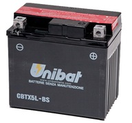 Unibat CBTX5L-BS, batéria YTXL5L-BS, 4AH 70A