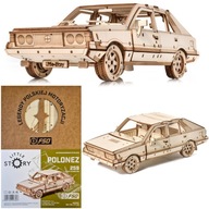 Malý príbeh Drevené POLSKÉ 3D puzzle - Auto FSO Polonez 1500 Borewicz