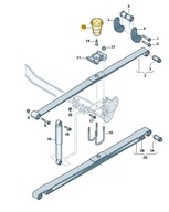 NÁRAZNÍK PRE PRUŽNÉ KRÍDLO VW CADDY ORIGINÁL 2K3511153H