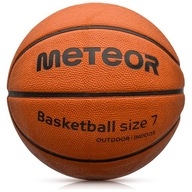 Tréningová basketbalová lopta Meteor Cellular 7, hnedá, veľkosť 7