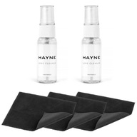 2x Hayne LENS CLEANER + 3x handrička 15x18 cm (čierna)