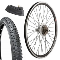 Koleso 26 Zadné + 7rýchlostná voľnobežka Shimano + plášť 2.1