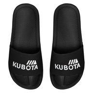 UNISEX GUMOVÉ PAPUČKY 46 KUBOTA BASIC POHODLNÉ ČIERNE BAZÉNOVÉ PAPUČKY 46