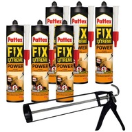 6x LEPIDLO PATTEX FIX EXTREME POWER MONTÁŽ 385 ML