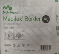 mepilex Ag BORDER 12,5x12,5cm obväz 1 ks.