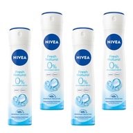 NIVEA Fresh prírodný dezodorant v spreji 4x150 ml