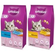 WHISKAS Adult CHICKEN WHISKAS Adult TUNA 2x14kg