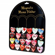 Sklenená CHLADNIČKA MAGNET HEART LOVE SET 25 ks