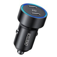 Choetech C0054 36W 2x USB-C autonabíjačka