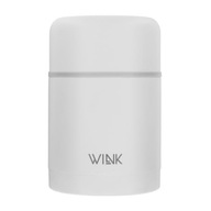 Termoska na jedlo WINK, FOOD JAR WHITE 600ml