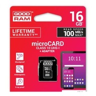 16GB UHS-I microSD pamäťová karta Goodram adaptér